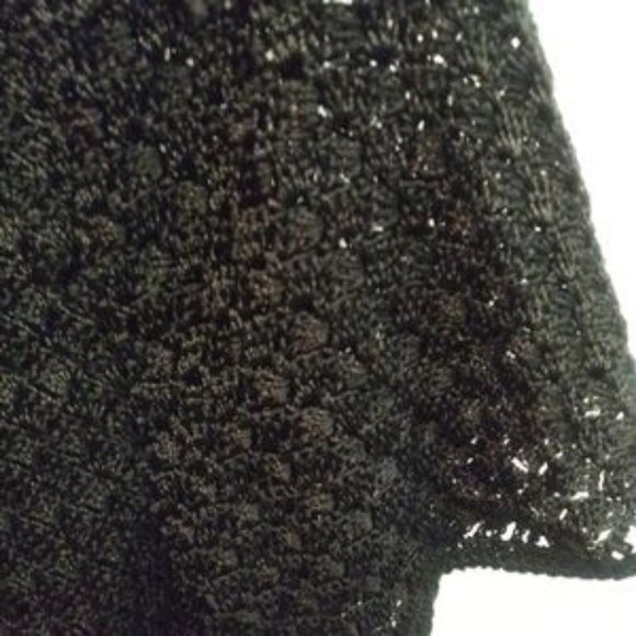 Delicate Black Crochet Sweater - Picture 2 of 6